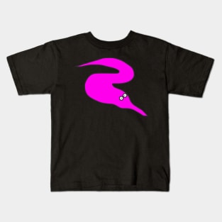 Pink Squirmles Inspired Worm On A String Kids T-Shirt